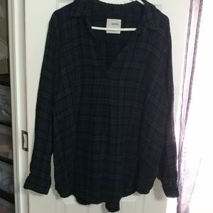 Sonoma Plaid V-Neck Flannel